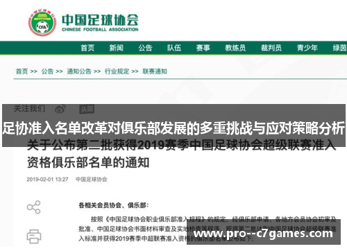 足协准入名单改革对俱乐部发展的多重挑战与应对策略分析 足协准入名单改革对俱乐部发展的多重挑战与应对策略分析